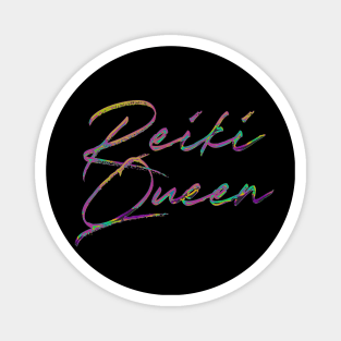 Reiki Queen / Retro Typography Design Magnet